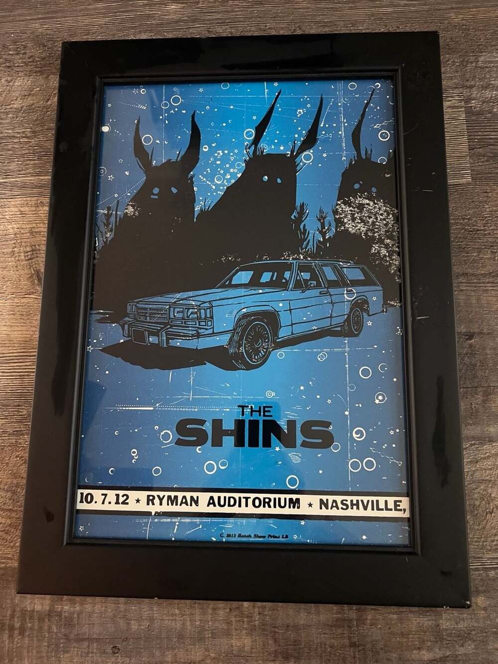 The Shins Poster Ryman Auditorium Nashville Hatch Show Print